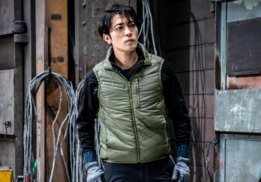 8882 d-HEATエンボスベスト | CUC・ CHUSAN WORKWEAR 作業服・ワーク
