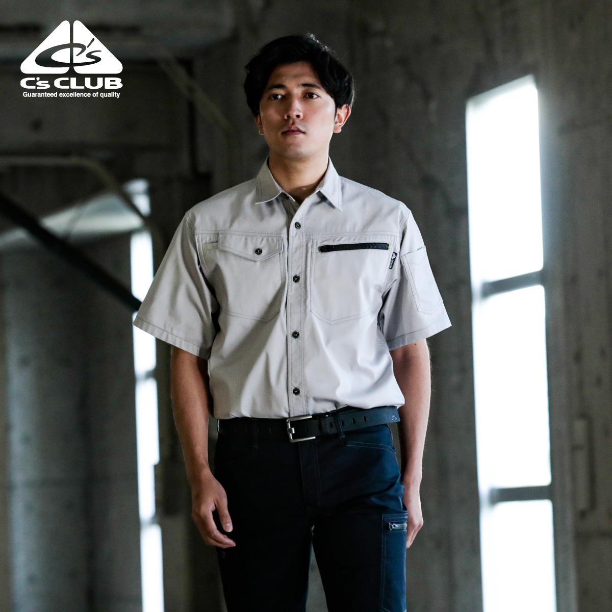 2904 ドビーストレッチT/C 半袖シャツ | CUC・ CHUSAN WORKWEAR 作業服