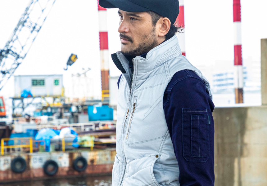 8082 ウォッシャブルウォームベスト | CUC・ CHUSAN WORKWEAR 作業服 