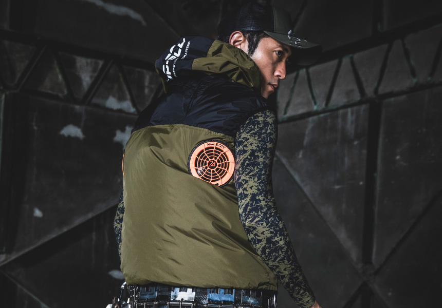 900122 WZチタンコーティング・フードベスト（ハイバック仕様） | CUC